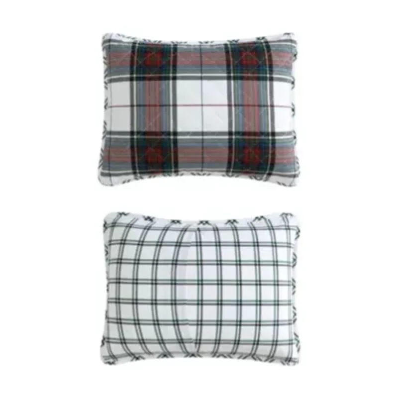 Holiday Plaid Cotton Quilt Set