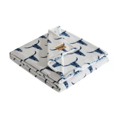 Steer Head Microfiber Throw Blanket
