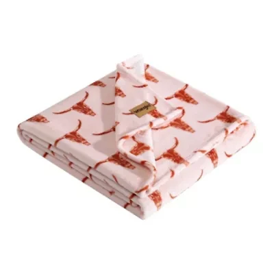 Steer Head Microfiber Throw Blanket