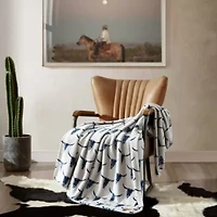 Steer Head Microfiber Throw Blanket