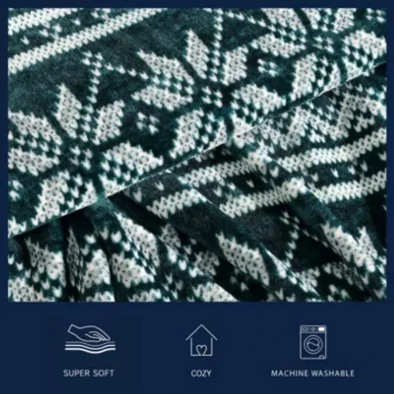 Fairisle Texture Microfiber Blanket