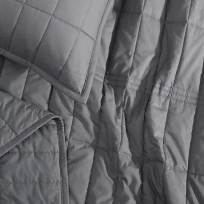 Washed Percale Cotton Quilt Set