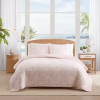 Beach Bluff Toile Cotton Quilt Set