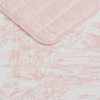 Beach Bluff Toile Cotton Quilt Set