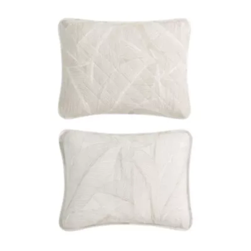 Pebble Palms Cotton Quilt Set