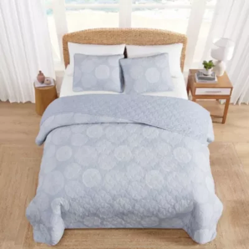 Ocean Island Cotton Quilt Set