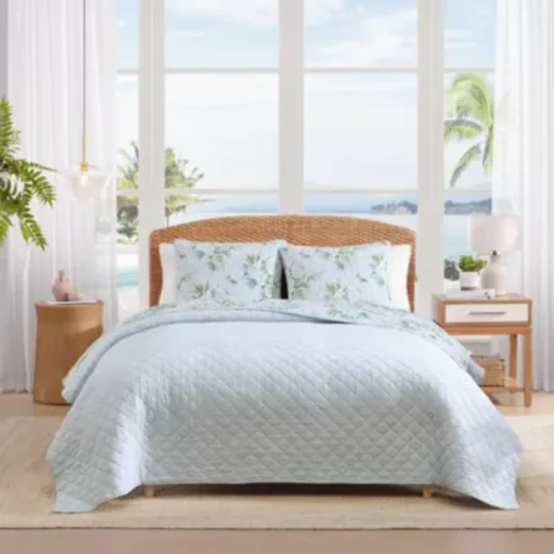 Floral Enchantment Texture Cotton Quilt Set