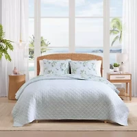 Floral Enchantment Texture Cotton Quilt Set