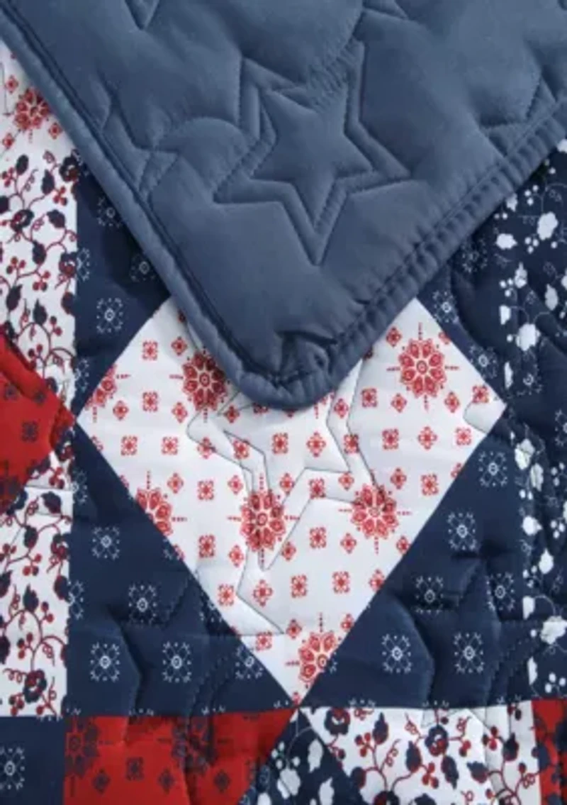 Rodeo Patchwork Microfiber Quilt Set