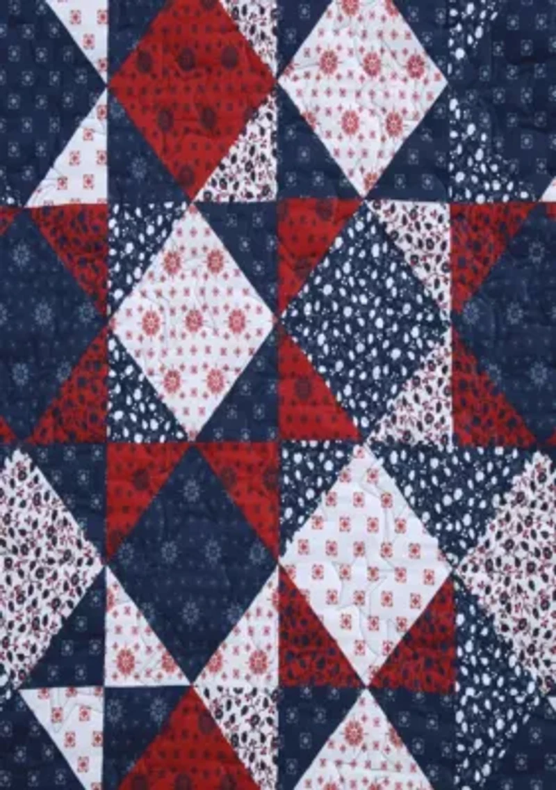 Rodeo Patchwork Microfiber Quilt Set