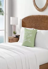 Paradise Found Cotton Decorative Pillow