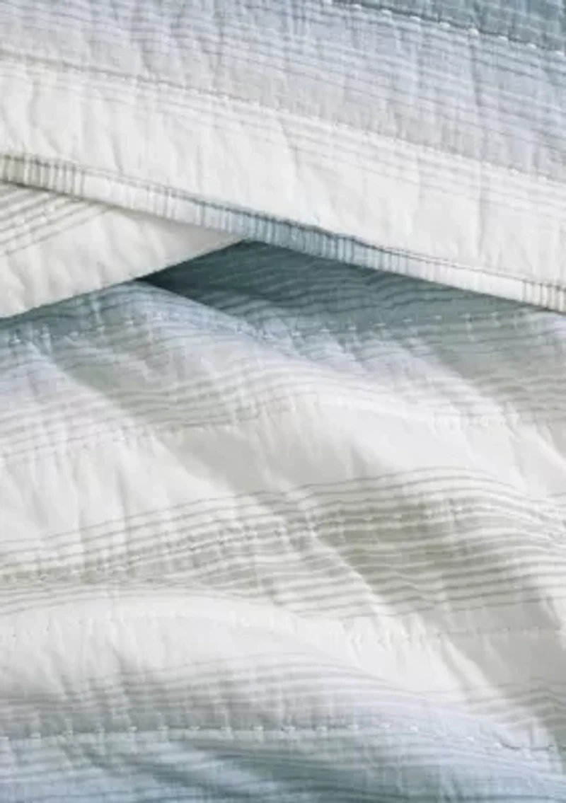 Prima Island Stripe Cotton Quilt Set
