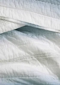 Prima Island Stripe Cotton Quilt Set