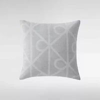 Emblem Wool Blend Decorative Pillow