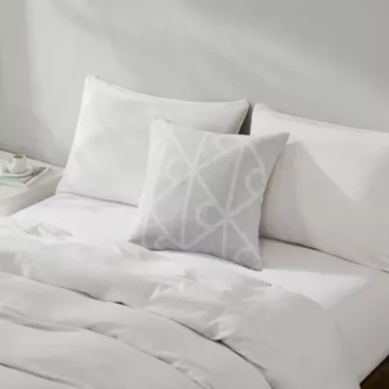 Emblem Wool Blend Decorative Pillow
