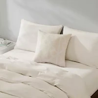 Emblem Wool Blend Decorative Pillow