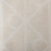 Emblem Wool Blend Decorative Pillow