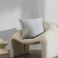 Emblem Wool Blend Decorative Pillow