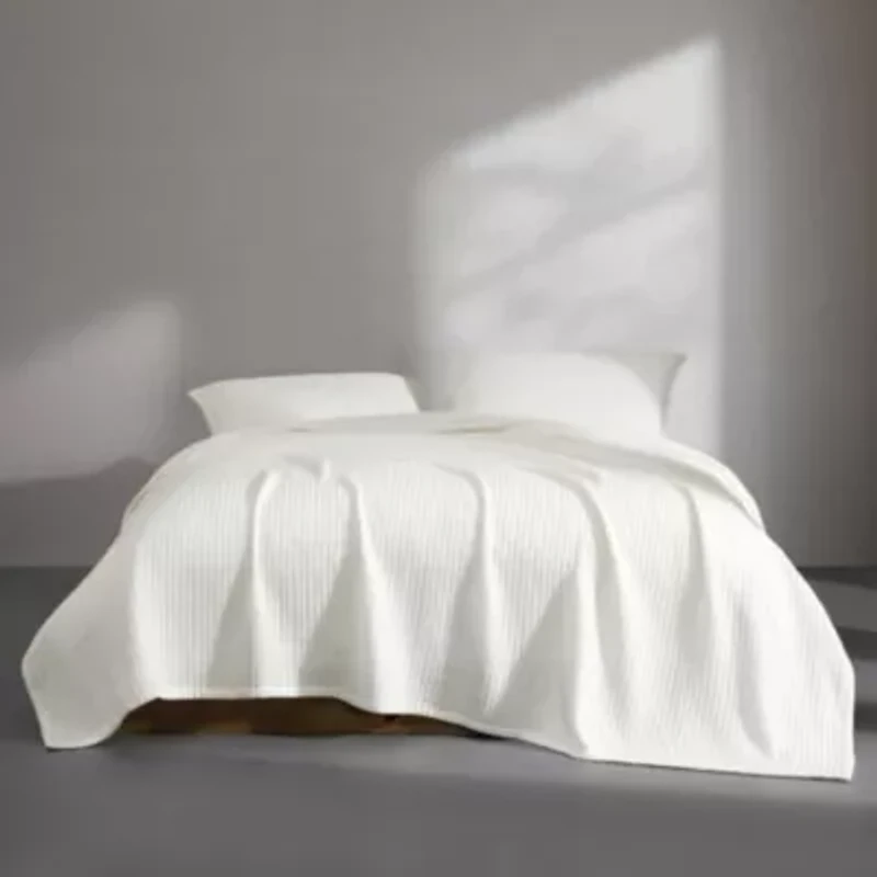 Subway Tile Matelasse Cotton Blanket