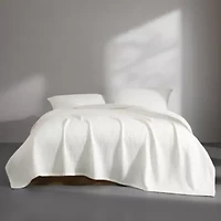 Subway Tile Matelasse Cotton Blanket