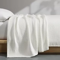 Subway Tile Matelasse Cotton Blanket