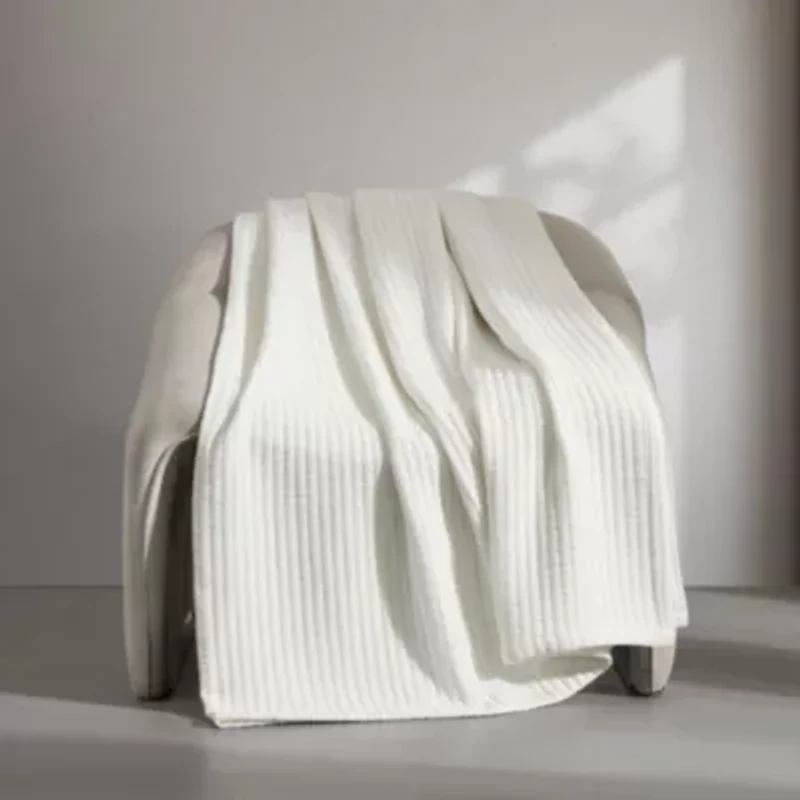 Subway Tile Matelasse Cotton Blanket