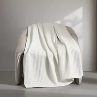 Subway Tile Matelasse Cotton Blanket