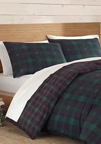Woodland Tartan Cotton Comforter Sham Set