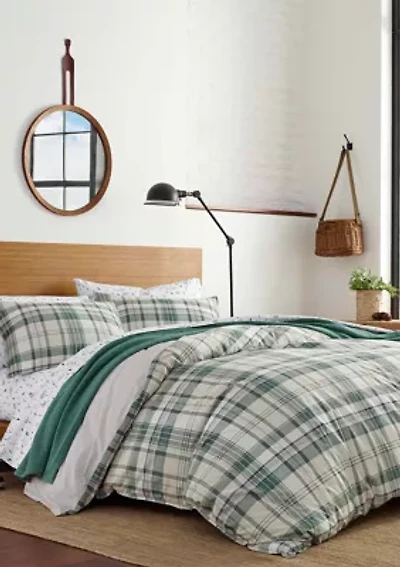 Timbers Plaid Cotton Duvet Cover Set