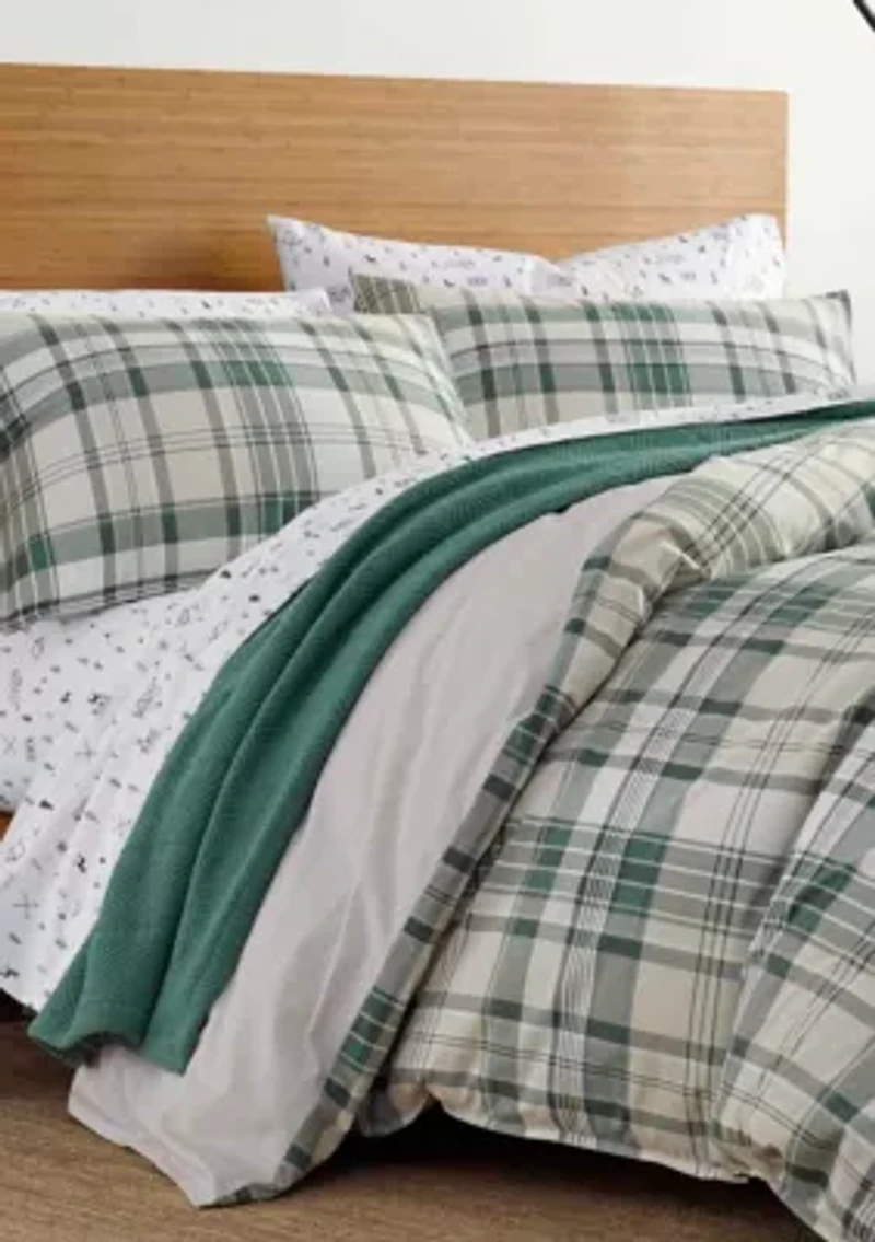 Timbers Plaid Cotton Duvet Cover Set