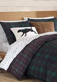 Woodland Tartan Cotton Duvet Cover Set