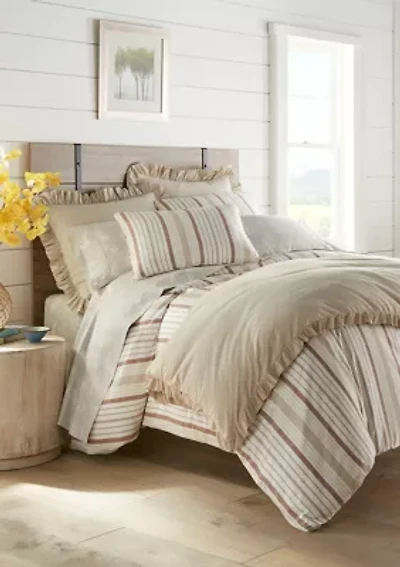 Conrad Brown Cotton Sateen Duvet Cover Set