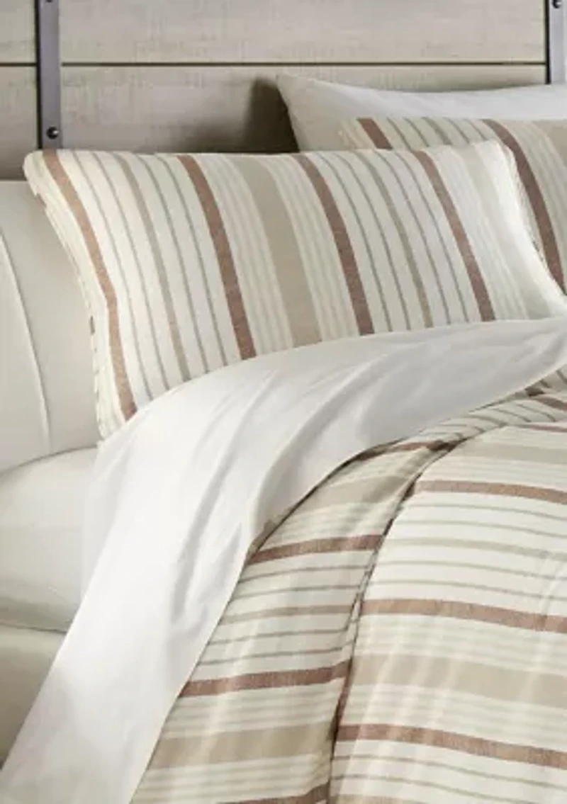 Conrad Brown Cotton Sateen Duvet Cover Set