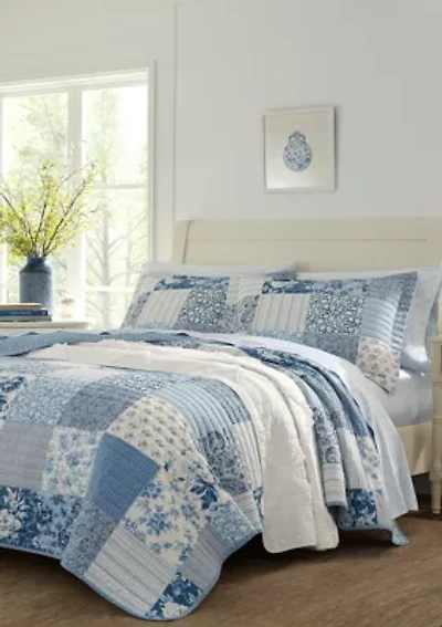 Paisley Patchwork Cotton Quilt Sham Set