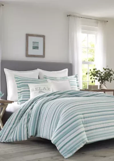 Clearwater Cay Cotton Duvet Cover Set