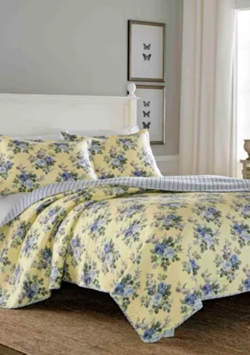 Linley Yellow Quilt Set