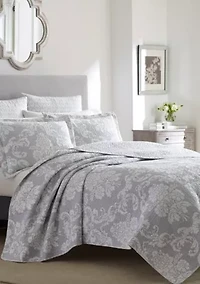 Twin Venetia Gray Quilt Set