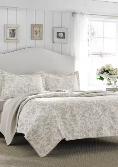 Twin Amberley Grey Quilt Set