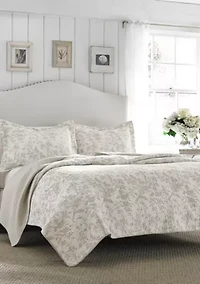 Twin Amberley Grey Quilt Set