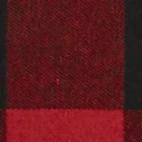 Cabin Plaid Flannel Sherpa Throw Pillow