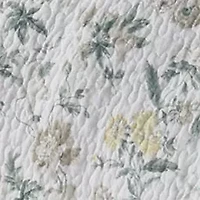 Breezy Floral Gray Quilt Set