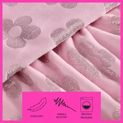 Retro Daisy Microfiber Throw
