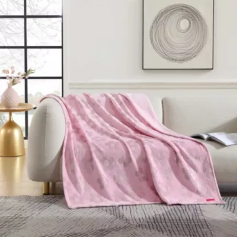 Retro Daisy Microfiber Throw
