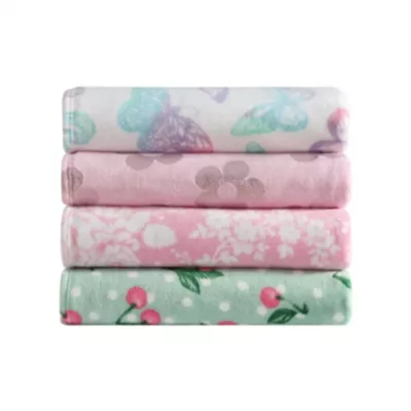 Retro Daisy Microfiber Throw