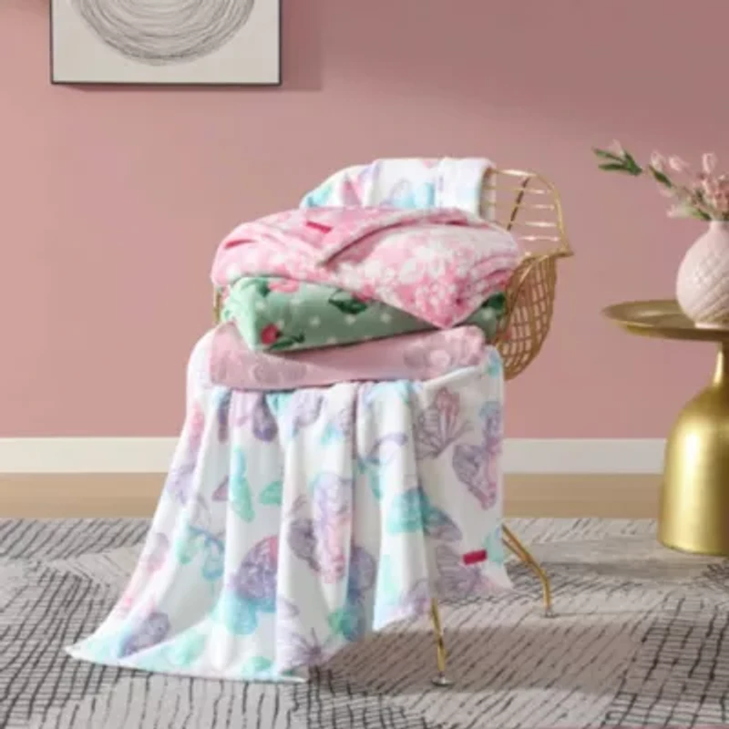 Retro Daisy Microfiber Throw