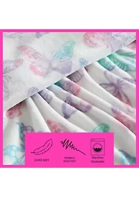 Butterfly Rainbow Microfiber Throw Open Stock