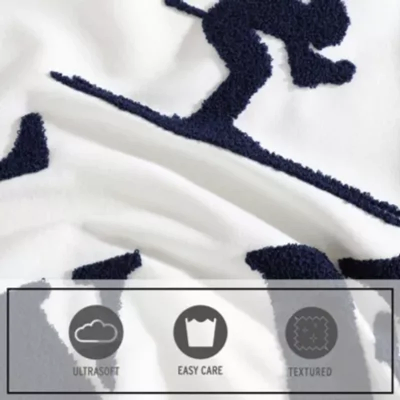 Love Ski Microfiber Decorative Pillow