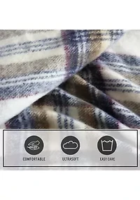 Edgewood Plaid Microfiber Throw