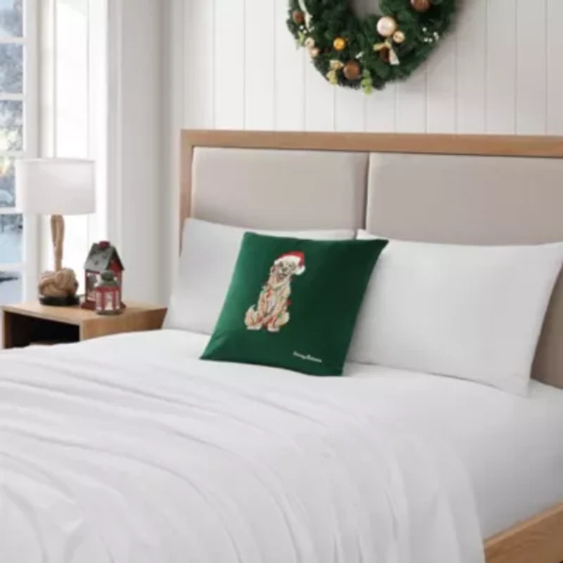 Holiday Retriever Microfiber Decorative Pillow