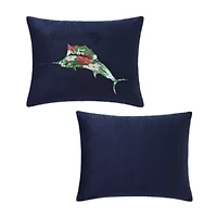 Holiday Marlin Microfiber Decorative Pillow